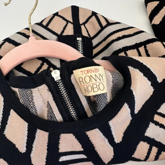 Torn By Ronny Kobo Knitted Pattern Two Piece Set - Picture 3 of 3